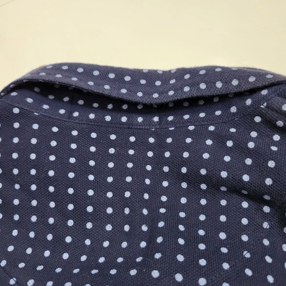 Polo By Ralph Lauren Men's Polo Shirt Polka Dot sz XL Navy Blue